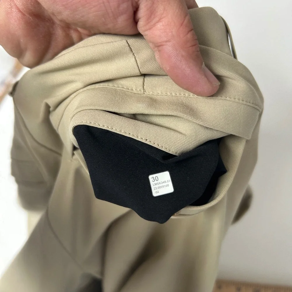 Lululemon Commission Slim-Fit Pant Mens 30 Khaki Tan Warpstreme Chino LM5AO4S